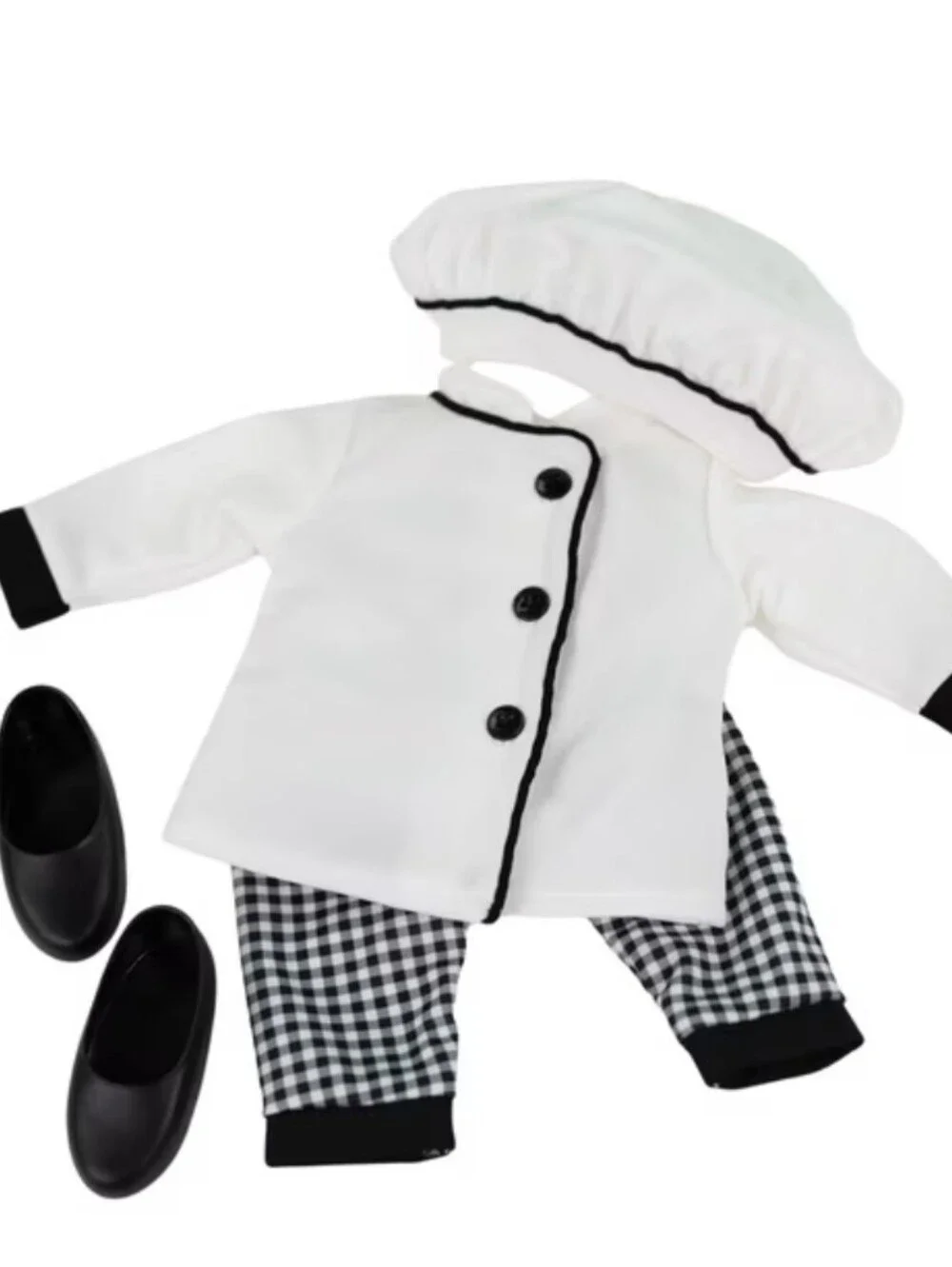 My Life As Chef Outfit Set for 18-Inch Dolls - White & Black